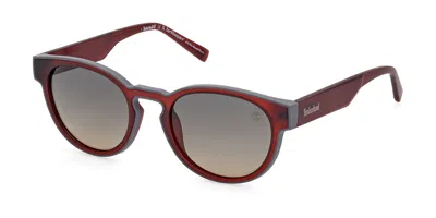 Timberland Tb00026 Polarized 67r Men's Sunglasses Red Size 52 In Gray