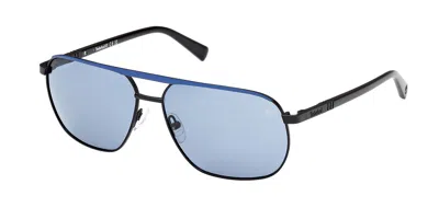 Timberland Tb00027 Polarized 02d Men's Sunglasses Black Size 60