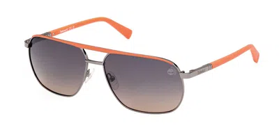 Timberland Tb00027 Polarized 06d Men's Sunglasses Silver Size 60 In Multi