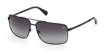 Timberland Tb00030 Polarized 02d Men's Sunglasses Black Size 66 In Gray