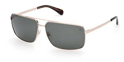 Timberland Tb00030 Polarized 32r Men's Sunglasses Gold Size 66 In Gray