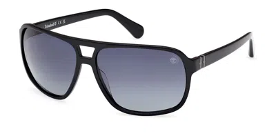 Timberland Tb00031 Polarized 01d Men's Sunglasses Black Size 65