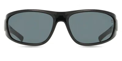 Timberland Tb00033 Polarized 01d Occhiali Da Sole Neri Per Uomo In Black