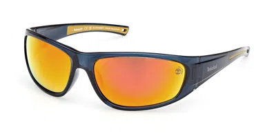 Timberland Tb00033 Polarized 90d Men's Sunglasses Blue Size 66 In Multi