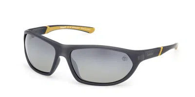 Timberland Tb00035 Polarized 20d Men's Sunglasses Grey Size 67