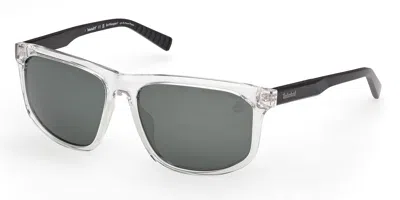 Timberland Tb00036-h Polarized 26r Men's Sunglasses Clear Size 60 In Gray