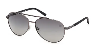 Timberland Tb00039 Polarized 08d Occhiali Da Sole Gunmetal Per Uomo In Gray