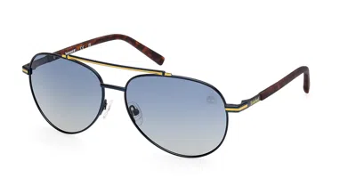 Timberland Tb00039 Polarized 91d Men's Sunglasses Blue Size 60