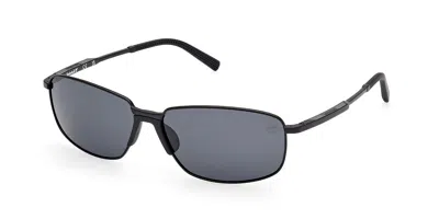 Timberland Tb00041 Polarized 02d Men's Sunglasses Black Size 61
