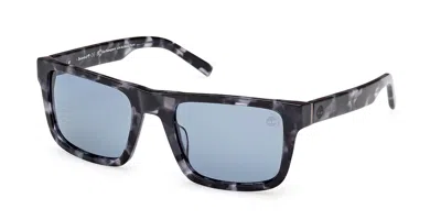Timberland Tb00042 Polarized 52d Men's Sunglasses Tortoiseshell Size 55 In Multi
