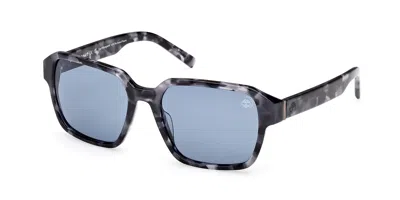 Timberland Tb00043 Polarized 52d Men's Sunglasses Tortoiseshell Size 56 In Gray