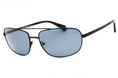 Timberland Tb00045 Polarized Metal Sunglasses In Black