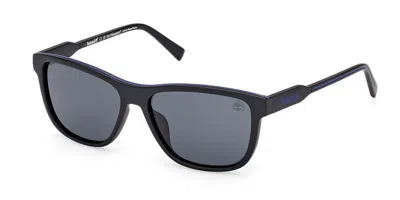 Timberland Tb00052-h Polarized 02d Occhiali Da Sole Neri Per Uomo In Black