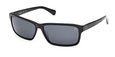 Timberland Tb00053 Polarized 01d Occhiali Da Sole Neri Per Uomo In Black