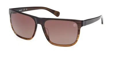 Timberland Tb00054-h Polarized 50h Men's Sunglasses Brown Size 65 In Multi