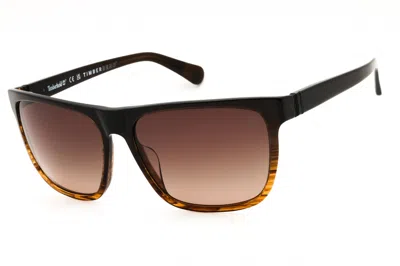 Timberland Tb00054h Polarized Acetate Sunglasses In Brown