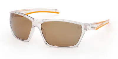 Timberland Tb00055 Polarized 26h Occhiali Da Sole Chiari Per Uomo In Transparent
