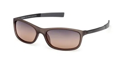 Timberland Tb00062-h Polarized 20d Occhiali Da Sole Grigi Per Uomo In Black