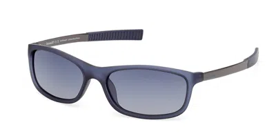 Timberland Tb00062-h Polarized 91d Occhiali Da Sole Blu Per Uomo In Black