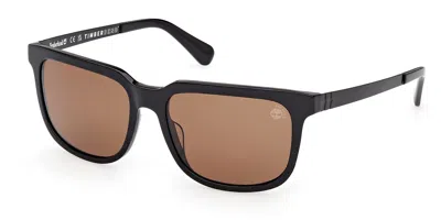 Timberland Tb00064 Polarized 01h Occhiali Da Sole Neri Per Uomo In Black