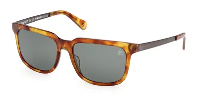 Timberland Tb00064 Polarized 56r Occhiali Da Sole Tartarugatishell Per Uomo In Brown