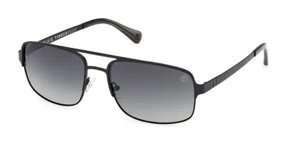 Timberland Tb00065 Polarized 02d Occhiali Da Sole Neri Per Uomo In Black