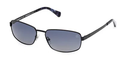 Timberland Tb00066 Polarized 02d Occhiali Da Sole Neri Per Uomo In Black