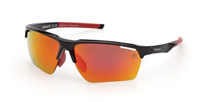 Timberland Tb00068 Polarized 01d Occhiali Da Sole Neri Per Uomo In Black