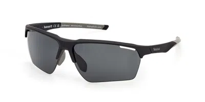 Timberland Tb00068 Polarized 02d Occhiali Da Sole Neri Per Uomo In Black