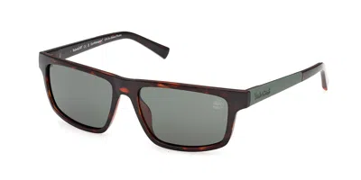 Timberland Tb00070 Polarized 52r Occhiali Da Sole Tartarugatishell Per Uomo In Brown