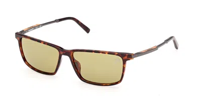Timberland Tb00071 Polarized 52h Occhiali Da Sole Tartarugatishell Per Uomo In Brown