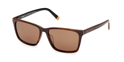 Timberland Tb00073-h Polarized 62h Occhiali Da Sole Marroni Per Uomo