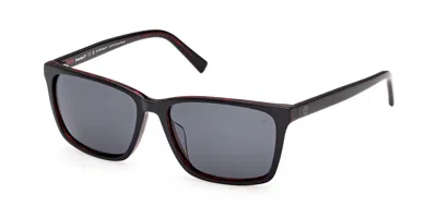 Timberland Tb00073-h Polarized 65d Occhiali Da Sole Rossi Per Uomo