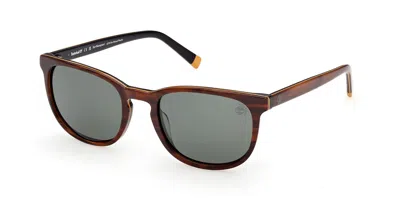 Timberland Tb00074 Polarized 62r Occhiali Da Sole Marroni Per Uomo