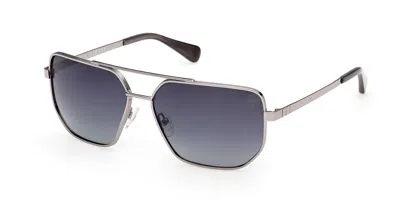 Timberland Tb00076 Polarized 08d Occhiali Da Sole Gunmetal Per Uomo In Gray