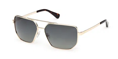 Timberland Tb00076 Polarized 32r Occhiali Da Sole Oro Per Uomo In Gold