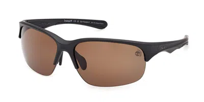 Timberland Tb00082 Polarized 02h Men's Sunglasses Black Size 67