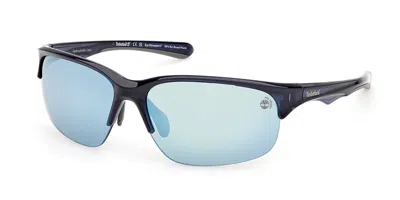 Timberland Tb00082 Polarized 90d Men's Sunglasses Blue Size 67