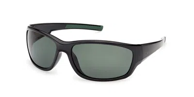 Timberland Tb00083 Polarized 01r Occhiali Da Sole Neri Per Uomo In Black