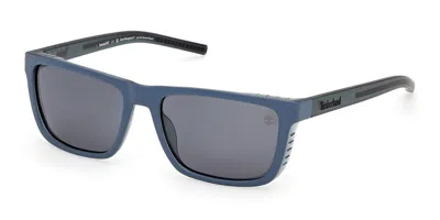 Timberland Tb00085 Polarized 92d Men's Sunglasses Blue Size 56