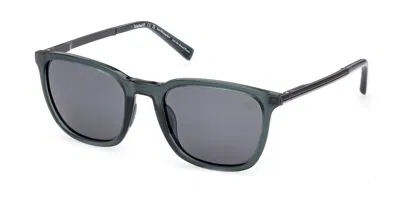 Timberland Tb00087 Polarized 92d Men's Sunglasses Blue Size 55