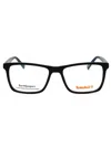 Timberland Rectangle-frame Glasses In Dark Havana / Clear Demo Lens