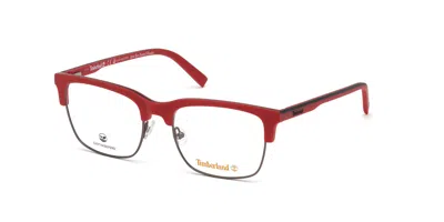 Timberland Tb1655 067 Occhiali Da Vista Rossi Per Uomo (solo Montatura) In Gray