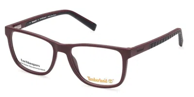Timberland Tb1712 068 Occhiali Da Vista Rossi Per Uomo (solo Montatura) In Red
