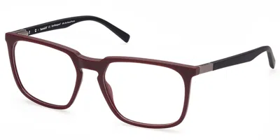 Timberland Tb1743 070 Men's Glasses Burgundy Size 56 - Free Lenses - Blue Light Block Available In Matte Burgundy
