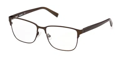 Timberland Tb1761 37a Occhiali Da Vista Marroni Per Uomo (solo Montatura) In Brown