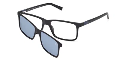 Timberland Tb1765 With Clip-on 002 Occhiali Da Vista Neri Per Uomo (solo Montatura) In Gold