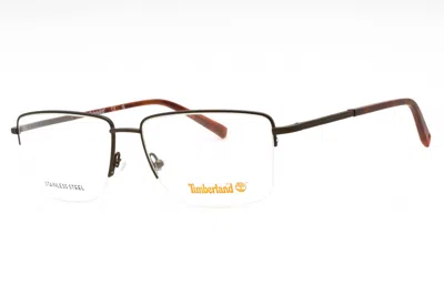 Timberland Tb1773 Metal Rectangle Eyeglasses In Bronze