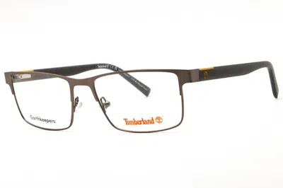 Timberland Tb1795 Metal Rectangular Eyeglasses In Gray