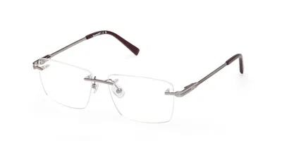 Timberland Tb1800 007 Men's Glasses Silver Size 57 - Free Lenses - Blue Light Block Available In Shiny Dark Ruthenium Silver